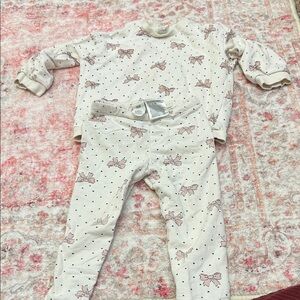 H&M Cream and Pink Kids Matching Set